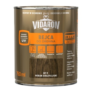 VIDARON Bejca B11 heban brazylijski 0,75 L