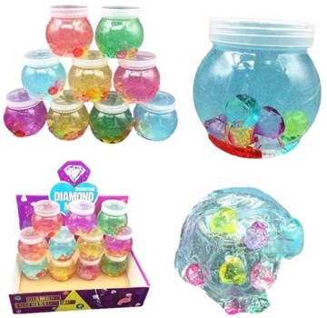 СЛАЙМ С БЛЕСКАМИ ПЛАСТИКОВАЯ ПАСТА DIAMONDS GLUTEK