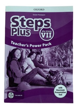 STEPS PLUS klasa 7 Teachers book 3 audio CD DVD