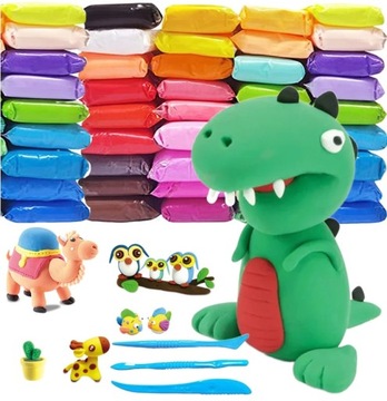 PLASTELINA PIANKOLINA GLINA POLIMEROWA CLAY 48 szt