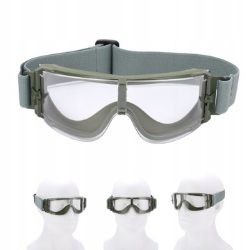 GOGLE PREDATOR MOTOR CROSS ENDURO QUAD ROWER MTB ZIELONY