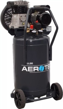 Kompresor pionowy dwutłokowy Aerotec 420-90 V TECH [90L 10BAR 2,2kW 230V]