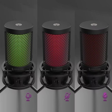 Mikrofon konferencyjny przewodowy USB z podświetleniem LED BEZ ZAKŁÓCEŃ