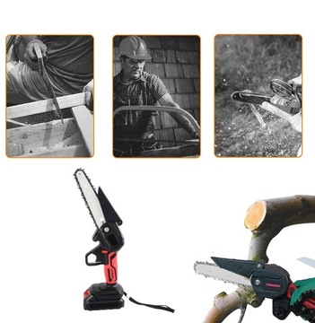 АККУМУЛЯТОРНАЯ ЦЕПНАЯ ПИЛА ЭЛЕКТРОПИЛА + 2 АККУМУЛЯТОРА + 4 ЦЕПИ