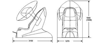 Fotel opalający KBL Megasun Shuttle 360°