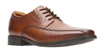 Półbuty Clarks Tilden Walk skórzane brązowe 41