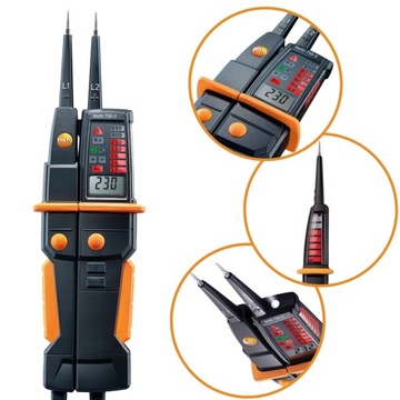 Testo 750-3 Tester napięcia z wyświetlaczem LCD, 24 msc
