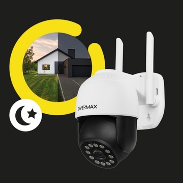 НАРУЖНАЯ ВРАЩАЮЩАЯСЯ КАМЕРА 25 с LAN 12 светодиодов IP66 WIFI Full HD 4-кратный ЗУМ