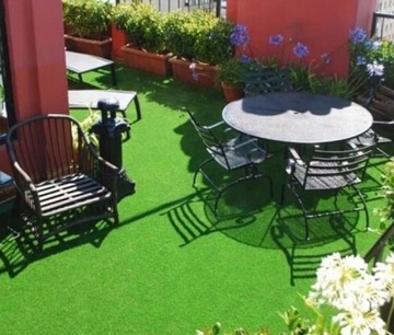 SZTUCZNA TRAWA WYKŁADZINA DYWAN NOPKI PATIO 30 CZERWIEŃ 4m DOM TARAS BALKON