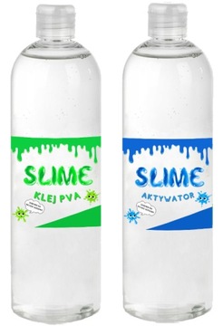 KLEJ PVA + AKTYWATOR DO SLIME GLUTY 2x1 LITR 2L