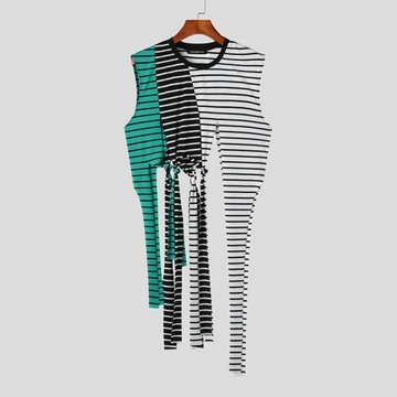 Stylish Casual Style Tops INCERUN New Men's Stripe