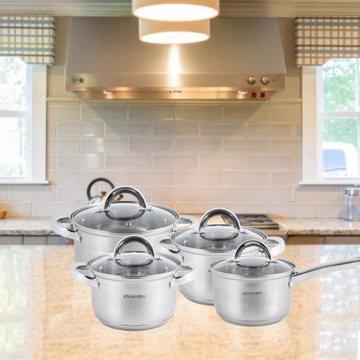 НАБОР СТАЛЬНЫХ КОРЗИН С ПИЛЕННЫМИ КРЫШКАМИ 8 шт.