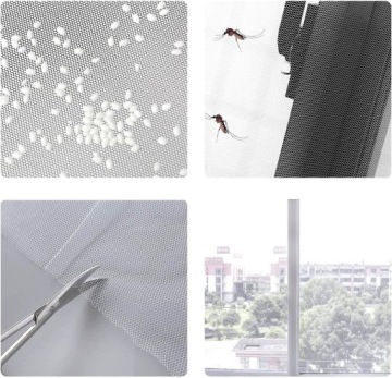 МОСКИТНАЯ СЕТКА ДЛЯ ОКОН ПРОЧНАЯ, ПРОЧНАЯ, 150х200 + ВЕЛКРО
