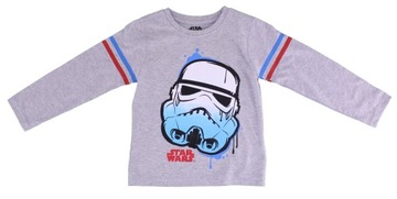 Bluzka długi rękaw 128 cm Star Wars Disney 8 lat