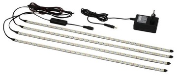 Oświetlenie LED gablot szafy witryn listwa 4x60cm