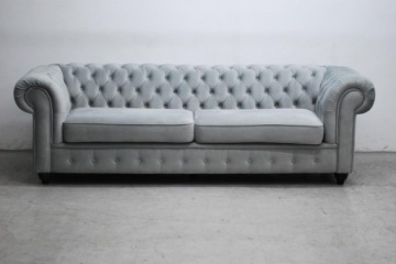 REM — новый трёхместный диван Design, велюр, ткань серого цвета Velluto