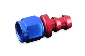 AN6 Push On Красный прямой наконечник