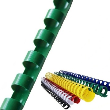 Grzbiety do bindowania zielone Argo 8 mm 100 szt