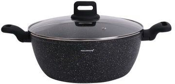 Garnek z powłoką marmurową 28cm 7.7L indukcja KLAUSBERG KB-7672