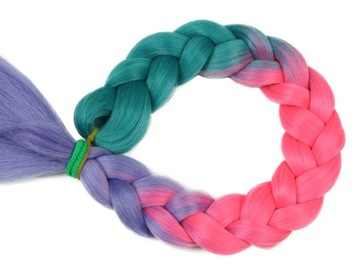 СИНТЕТИЧЕСКИЕ волосы для косичек ЦВЕТНЫЕ косички НАРАЩИВАНИЕ ВОЛОС ОМБРЕ