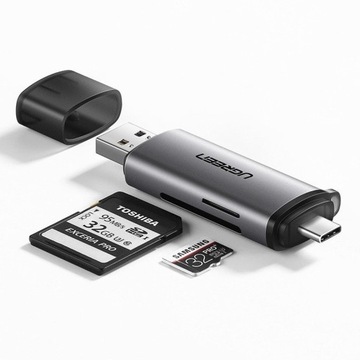 UGREEN USB-АДАПТЕР USB-C SD MICROSD КАРТРИДЕР