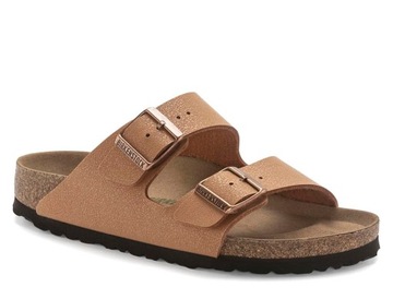 Klapki damskie brązowe Birkenstock Arizona Vegan W Pecan 1025006 39