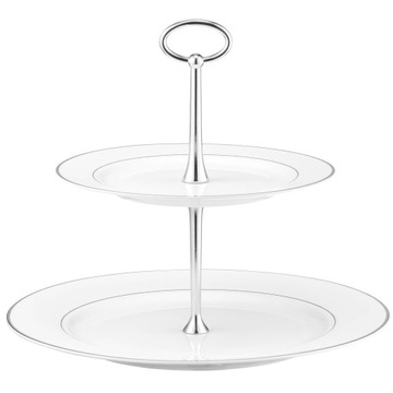 Patera dwupoziomowa Aura Silver Ambition
