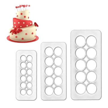 Вырезные круги для формочек для сахарной пасты