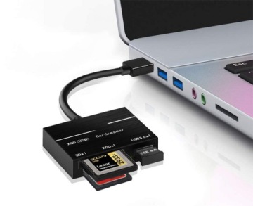 СЧИТЫВАНИЕ КАРТ ПАМЯТИ XQD SD SDHC SDXC ПК USB C 3.0