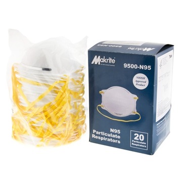 MASKA ODDECHOWA MAKRITE 9500-N95 NIOSH 20 SZT.