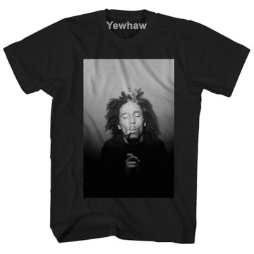 Koszulka Bob Marley T-shirt Smoking Portrait Bob Marley T-shirt