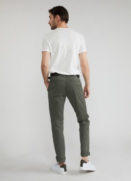 Zielone spodnie męskie chino PAKO LORENTE W38L32