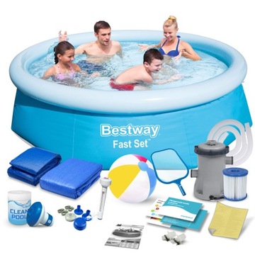 BASEN OGRODOWY ROZPOROWY 244x66cm BESTWAY 16w1