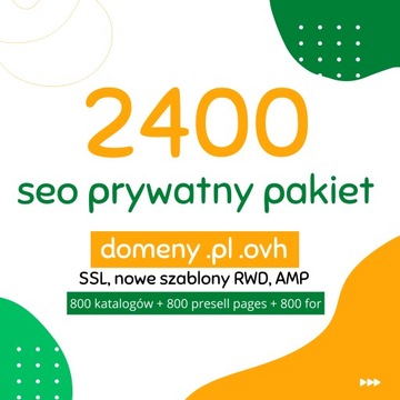 SEO Prywatny PAKIET - 2400 Linków