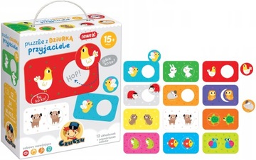 CZUCZU PUZZLE Z DZIURKĄ PRZYJACIELE UKŁADANKA 15m+