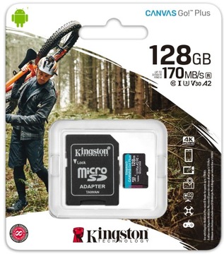 Карта памяти KINGSTON Plus microSDXC 128 ГБ