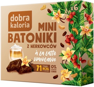 Mini Batoniki Bez Cukru PRZEKĄSKA Latte Wanilia