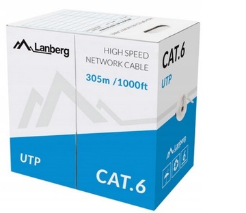 Сетевой сетевой кабель RJ45 UTP Cat 6 Ethernet витая пара 100 м Интернет-кабель