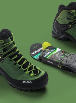 Кроссовки Salewa Mountain Trainer Mid GTX - м./зеленый (45)