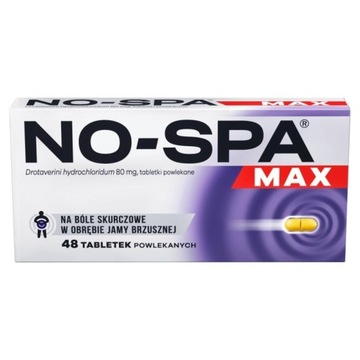 No-Spa Max 80 mg, 48 tabletek powlekanych