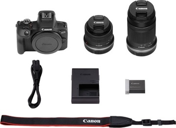 Aparat CANON EOS R100 + RFS 18-45mm + RFS 55-210mm