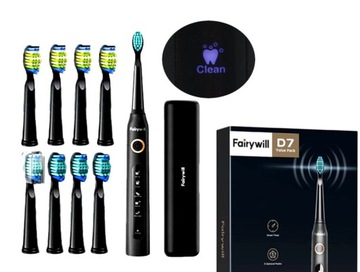 Szczoteczka soniczna 8 końcówek ETUI zestaw PLUS