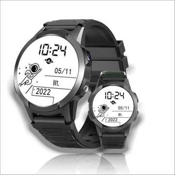Smartwatch Zegarek CALMEAN Hoop 4G GPS IP67 czarny