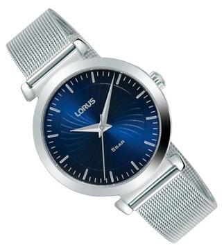 Klasyczny zegarek damski na bransolecie mesh Lorus RG215RX9 Srebrny +GRAWER