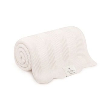 Bambusowy kocyk fir cream 80x100 - MY MEMI