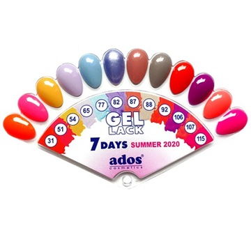 Ados gel lack 51 lakier do paznokci ostry róż