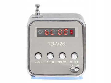 Mini FM светодиодный Bluetooth Mobile Mobile MicroSD Беспроводная динамика