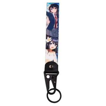 Japanese Anime Key Ring Lanyard Tags Key Strap Tow Sides Thermoprint