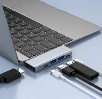 Док-станция USB C HUB тип C HDMI для MacBook Pro Air 13/15/16'' 87 Вт