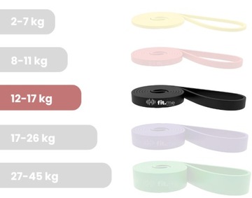 GUMA OPOROWA DO CWICZEŃ DO ROZCIĄGANIA POWERBAND OPÓR 12-17kg